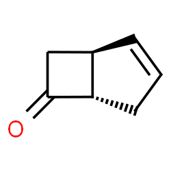 ChemSpider 2D Image | (1S,5S)-Bicyclo[3.2.0]hept-2-en-6-one | C7H8O