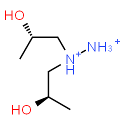 ChemSpider 2D Image | 1-[(2R)-2-Hydroxypropyl]-1-[(2S)-2-hydroxypropyl]diazanediium | C6H18N2O2