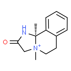 ChemSpider 2D Image | (10bR)-4,10b-Dimethyl-2-oxo-1,2,3,5,6,10b-hexahydroimidazo[2,1-a]isoquinolin-4-ium | C13H17N2O
