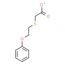 ChemSpider 2D Image | [(2-Phenoxyethyl)sulfanyl]acetate | C10H11O3S