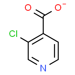 ChemSpider 2D Image | 3-Chloroisonicotinate | C6H3ClNO2