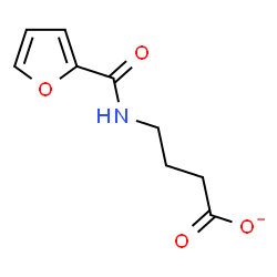 ChemSpider 2D Image | 4-(2-Furoylamino)butanoate | C9H10NO4