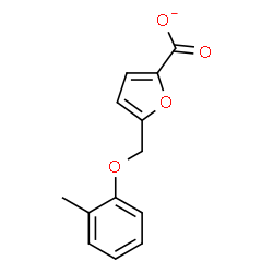 ChemSpider 2D Image | 5-[(2-Methylphenoxy)methyl]-2-furoate | C13H11O4