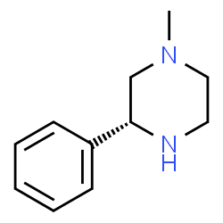 ChemSpider 2D Image | (R)-1-methyl-3-phenylpiperazine | C11H16N2