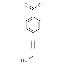 ChemSpider 2D Image | 4-(3-Hydroxy-1-propyn-1-yl)benzoate | C10H7O3