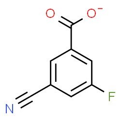 ChemSpider 2D Image | 3-Cyano-5-fluorobenzoate | C8H3FNO2