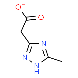 ChemSpider 2D Image | (5-Methyl-1H-1,2,4-triazol-3-yl)acetate | C5H6N3O2