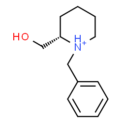 ChemSpider 2D Image | (2S)-1-Benzyl-2-(hydroxymethyl)piperidinium | C13H20NO