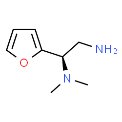 ChemSpider 2D Image | (1R)-1-(2-Furyl)-N~1~,N~1~-dimethyl-1,2-ethanediamine | C8H14N2O