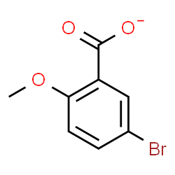 ChemSpider 2D Image | 5-Bromo-2-methoxybenzoate | C8H6BrO3