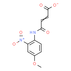ChemSpider 2D Image | 4-[(4-Methoxy-2-nitrophenyl)amino]-4-oxo-2-butenoate | C11H9N2O6