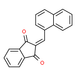 ChemSpider 2D Image | Indan-1,3-dione, 2-(1-naphthylmethylene)- | C20H12O2