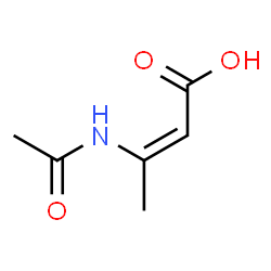 ChemSpider 2D Image | (2Z)-3-Acetamido-2-butenoic acid | C6H9NO3