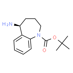 ChemSpider 2D Image | 2-Methyl-2-propanyl (5S)-5-amino-2,3,4,5-tetrahydro-1H-1-benzazepine-1-carboxylate | C15H22N2O2
