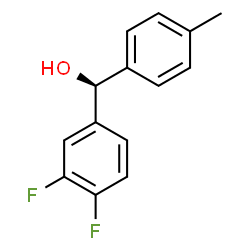 ChemSpider 2D Image | (S)-(3,4-Difluorophenyl)(4-methylphenyl)methanol | C14H12F2O