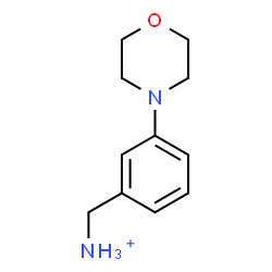ChemSpider 2D Image | [3-(4-Morpholinyl)phenyl]methanaminium | C11H17N2O