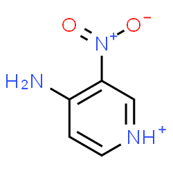 ChemSpider 2D Image | 4-Amino-3-nitropyridinium | C5H6N3O2