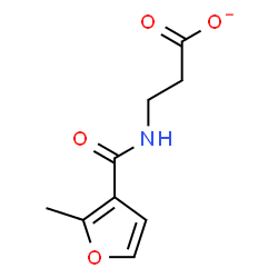 ChemSpider 2D Image | 3-[(2-Methyl-3-furoyl)amino]propanoate | C9H10NO4