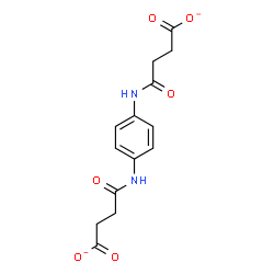 ChemSpider 2D Image | 4,4'-(1,4-Phenylenediimino)bis(4-oxobutanoate) | C14H14N2O6
