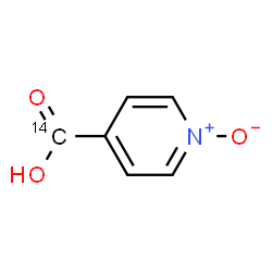 ChemSpider 2D Image | 4-Pyridine(~14~C)carboxylic acid 1-oxide | C514CH5NO3