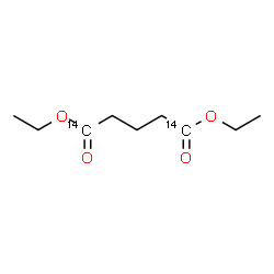 ChemSpider 2D Image | Diethyl (1,5-~14~C_2_)pentanedioate | C714C2H16O4