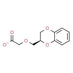 ChemSpider 2D Image | [(2S)-2,3-Dihydro-1,4-benzodioxin-2-ylmethoxy]acetate | C11H11O5