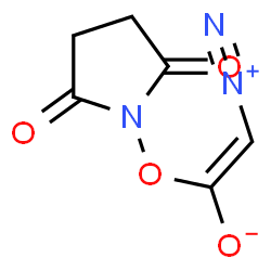 ChemSpider 2D Image | (Z)-2-Diazonio-1-[(2,5-dioxo-1-pyrrolidinyl)oxy]ethenolate | C6H5N3O4