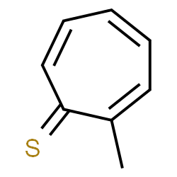 ChemSpider 2D Image | 2-Methyl-2,4,6-cycloheptatriene-1-thione | C8H8S