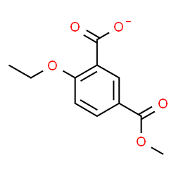 ChemSpider 2D Image | 2-Ethoxy-5-(methoxycarbonyl)benzoate | C11H11O5