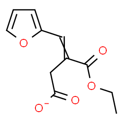 ChemSpider 2D Image | 3-(Ethoxycarbonyl)-4-(2-furyl)-3-butenoate | C11H11O5