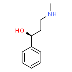 ChemSpider 2D Image | (s)-3-(methylamino)-1-phenylpropanol | C10H15NO