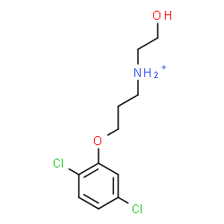 ChemSpider 2D Image | 3-(2,5-Dichlorophenoxy)-N-(2-hydroxyethyl)-1-propanaminium | C11H16Cl2NO2