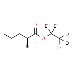 ChemSpider 2D Image | (~2~H_5_)Ethyl (2S)-2-methylpentanoate | C8H11D5O2