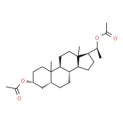 ChemSpider 2D Image | (3alpha,5beta,10xi,13xi,20S)-Pregnane-3,20-diyl diacetate | C25H40O4