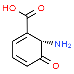 ChemSpider 2D Image | (6S)-6-Amino-5-oxo-1,3-cyclohexadiene-1-carboxylic acid | C7H7NO3