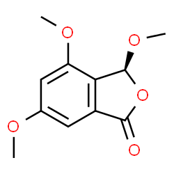 ChemSpider 2D Image | (3S)-3,4,6-Trimethoxy-2-benzofuran-1(3H)-one | C11H12O5