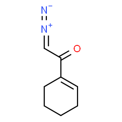 ChemSpider 2D Image | 1-(1-Cyclohexen-1-yl)-2-diazoethanone | C8H10N2O