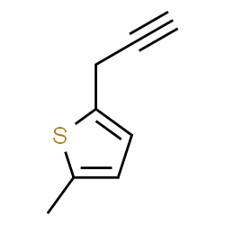 ChemSpider 2D Image | 2-Methyl-5-(2-propyn-1-yl)thiophene | C8H8S