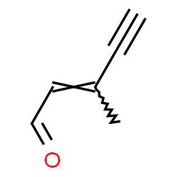 ChemSpider 2D Image | (2E)-3-Methyl-2-penten-4-ynal | C6H6O