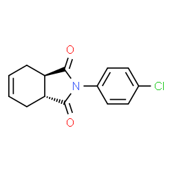 ChemSpider 2D Image | (3aR,7aR)-2-(4-Chlorophenyl)-3a,4,7,7a-tetrahydro-1H-isoindole-1,3(2H)-dione | C14H12ClNO2