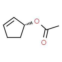 ChemSpider 2D Image | (1R)-2-Cyclopenten-1-yl acetate | C7H10O2