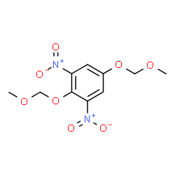 ChemSpider 2D Image | 2,5-Bis(methoxymethoxy)-1,3-dinitrobenzene | C10H12N2O8