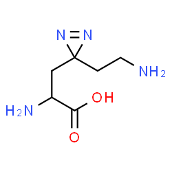 ChemSpider 2D Image | 3-[3-(2-Aminoethyl)-3H-diaziren-3-yl]alanine | C6H12N4O2