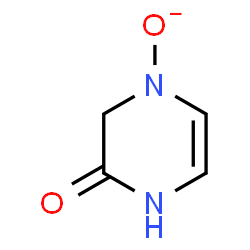 ChemSpider 2D Image | 3-Oxo-3,4-dihydro-1(2H)-pyrazinolate | C4H5N2O2