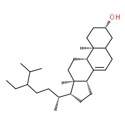 ChemSpider 2D Image | (3beta,24xi)-Stigmast-7-en-3-ol | C29H50O