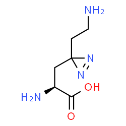 ChemSpider 2D Image | 3-[3-(2-Aminoethyl)-3H-diaziren-3-yl]-L-alanine | C6H12N4O2