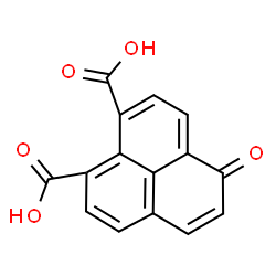 ChemSpider 2D Image | 1-Oxo-1H-phenalene-6,7-dicarboxylic acid | C15H8O5