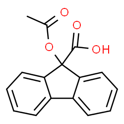 ChemSpider 2D Image | 9-Acetoxy-9H-fluorene-9-carboxylic acid | C16H12O4