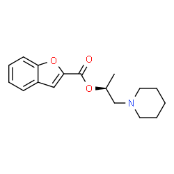 ChemSpider 2D Image | (2S)-1-(1-Piperidinyl)-2-propanyl 1-benzofuran-2-carboxylate | C17H21NO3