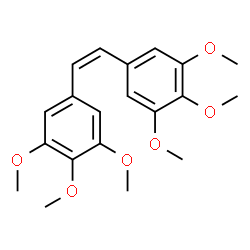 ChemSpider 2D Image | 1,1'-[(Z)-1,2-Ethenediyl]bis(3,4,5-trimethoxybenzene) | C20H24O6